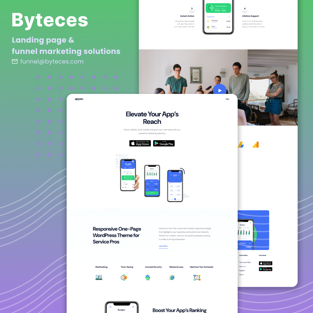 B2B Service Landing Page Design - Business-to-business website that generates qualified leads